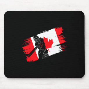 Mousepad Bandeira do Canadá Canadá Fã de Críquete Jogador T