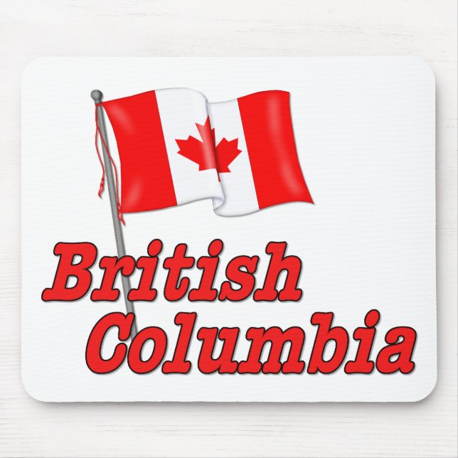 Mousepad Bandeira do Canadá - Colúmbia Britânica (Frente)