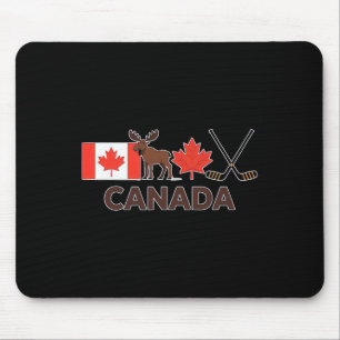 Mousepad Bandeira do Canadá Folha de Bordo Canadense Veado
