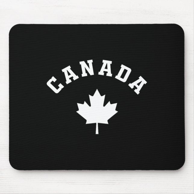 Mousepad Bandeira do Canadá Vacinação canadiana Pesca Pele  (Frente)