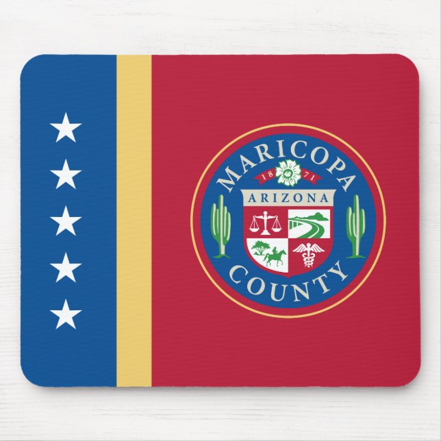 Mousepad Bandeira do condado de Maricopa (Arizona) (Frente)