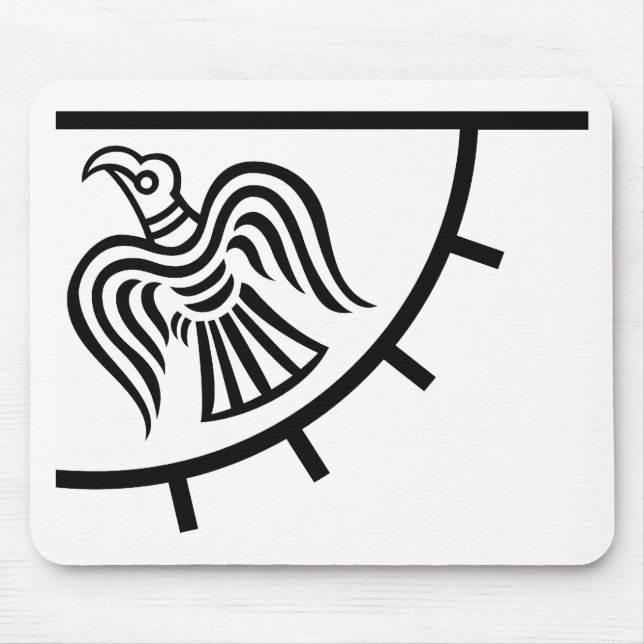 Mousepad Bandeira do corvo (bandeira de Viking) (Frente)