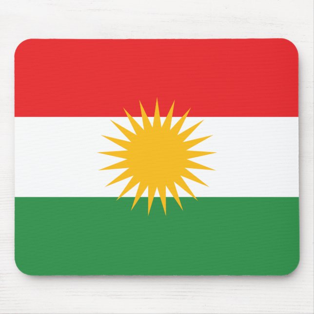 Mousepad Bandeira do Curdistão (Frente)