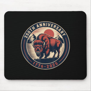 Mousepad Bandeira do Dia 4 de Julho Cowboy 250 TH 1776 2026