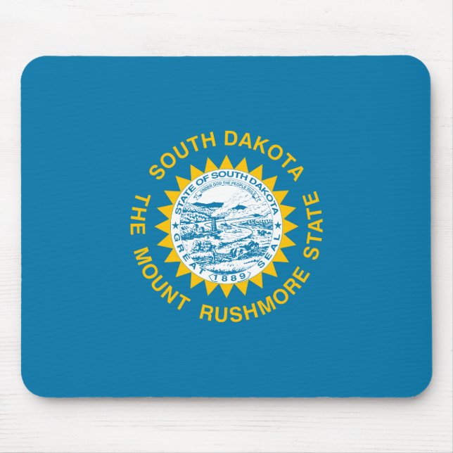 Mousepad Bandeira do Estado da Dakota do Sul (Frente)