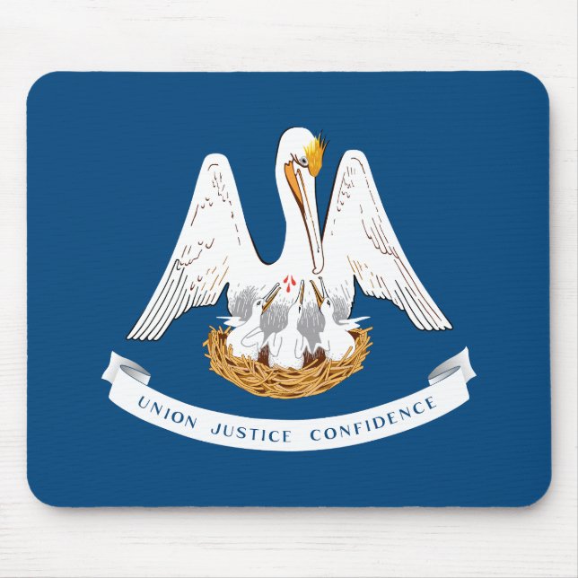 Mousepad Bandeira do Estado da Louisiana (Frente)