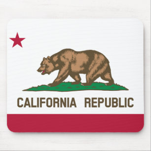 Mousepad Bandeira do Estado da República da Califórnia