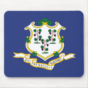 Mousepad Bandeira do Estado de Connecticut