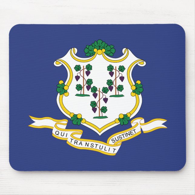 Mousepad Bandeira do Estado de Connecticut (Frente)