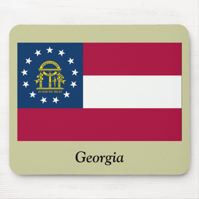 Mousepad Bandeira do estado de Geórgia (Frente)