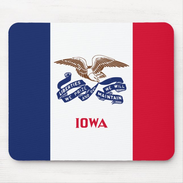 Mousepad Bandeira do Estado de Iowa (Frente)