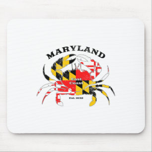 Mousepad Bandeira do Estado de Maryland Caranguejo Orgulho