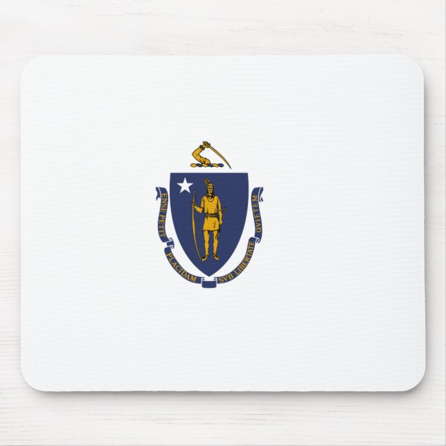 Mousepad Bandeira do Estado de Massachusetts (Frente)