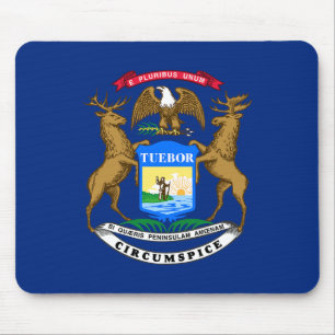 Mousepad Bandeira do estado de Michigan