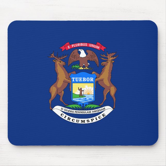 Mousepad Bandeira do Estado de Michigan (Frente)