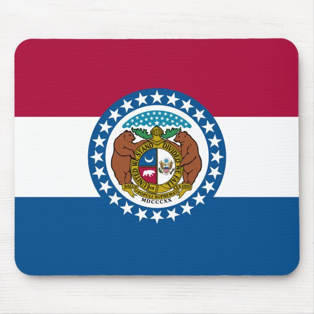Mousepad Bandeira do estado de Missouri (Frente)