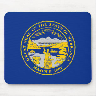 Mousepad Bandeira do estado de Nebraska