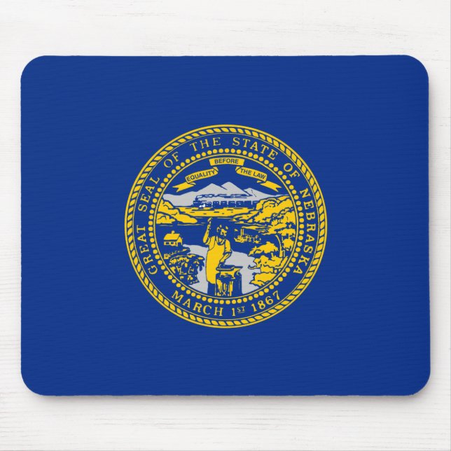 Mousepad Bandeira do Estado de Nebraska (Frente)
