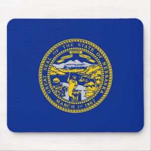 Mousepad Bandeira do Estado de Nebraska Design