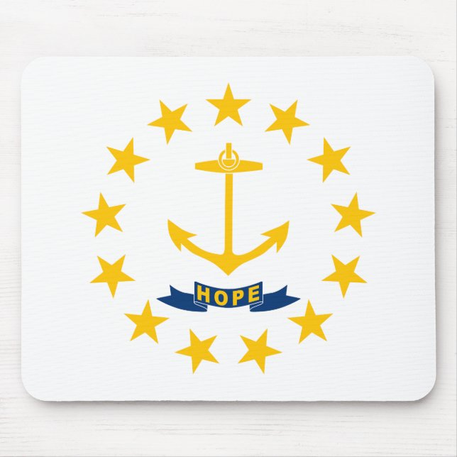 Mousepad Bandeira do Estado de Rhode Island (Frente)