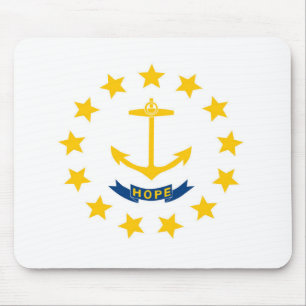 Mousepad Bandeira do Estado de Rhode Island, EUA