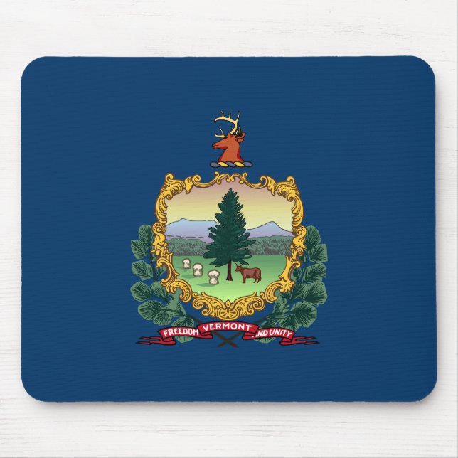 Mousepad Bandeira do Estado de Vermont (Frente)