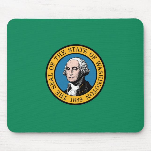 Mousepad Bandeira do Estado de Washington, EUA (Frente)