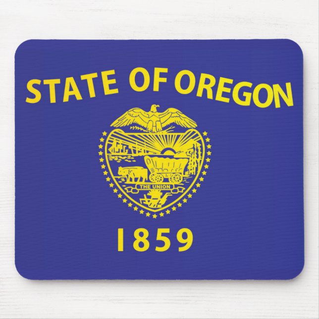 Mousepad Bandeira do Estado do Oregon, EUA (Frente)