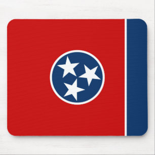 Mousepad Bandeira do Estado Patriótico do Tennessee