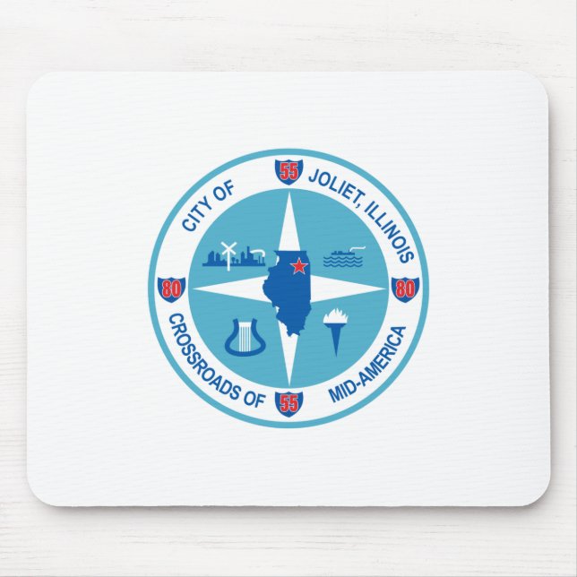 Mousepad Bandeira do Joliet (Illinois) (Frente)