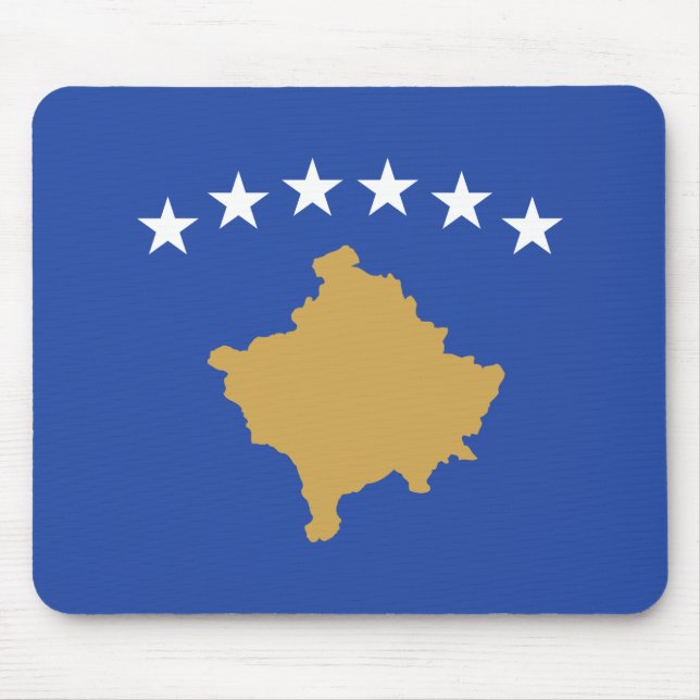 Mousepad Bandeira do Kosovo (Frente)