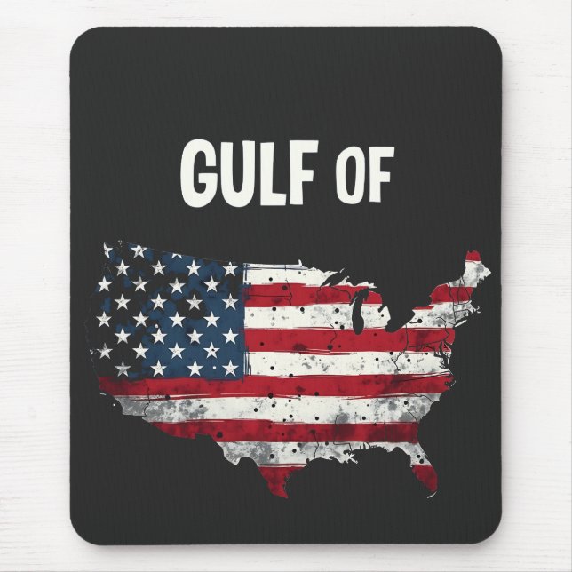 Mousepad Bandeira do Mapa Americano Funny Trump USA (Frente)