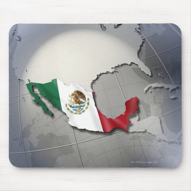 Mousepad Bandeira do México (Frente)