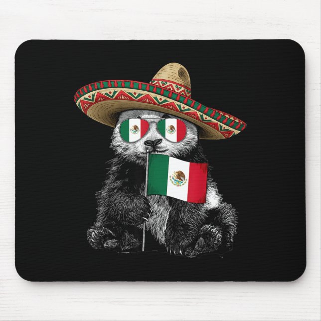 Mousepad bandeira do México orgulho mexicano raízes mexican (Frente)