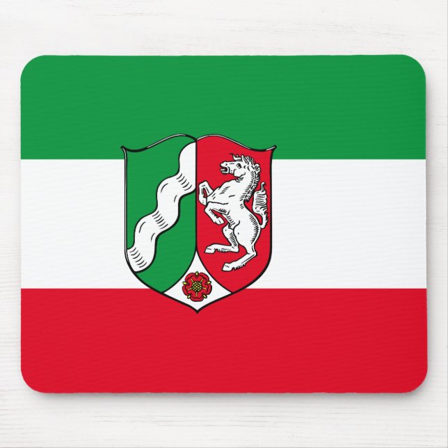 Mousepad Bandeira do Mouse da Renânia do Norte-Vestefália (Frente)
