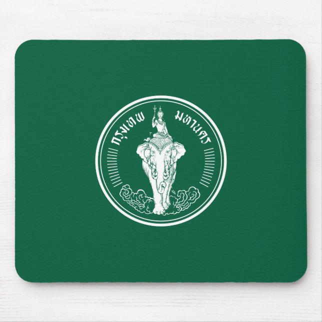 Mousepad Bandeira do mouse em Bangkok (Cidade da Tailândia) (Frente)