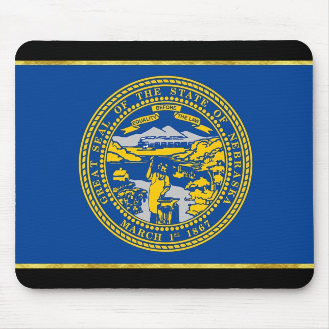 Mousepad Bandeira do Nebraska (Frente)