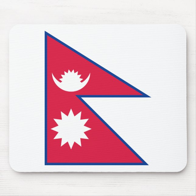 Mousepad Bandeira do Nepal (Nepalês) (Frente)
