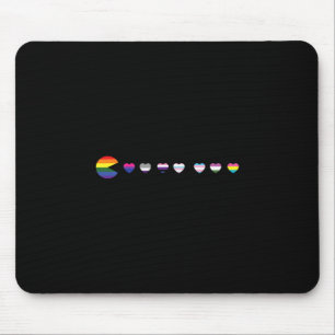 Mousepad Bandeira do Orgulho Aliado LGBT-Q de jogos eletrôn