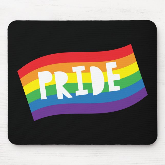 Mousepad Bandeira do Orgulho Arco-íris (Frente)