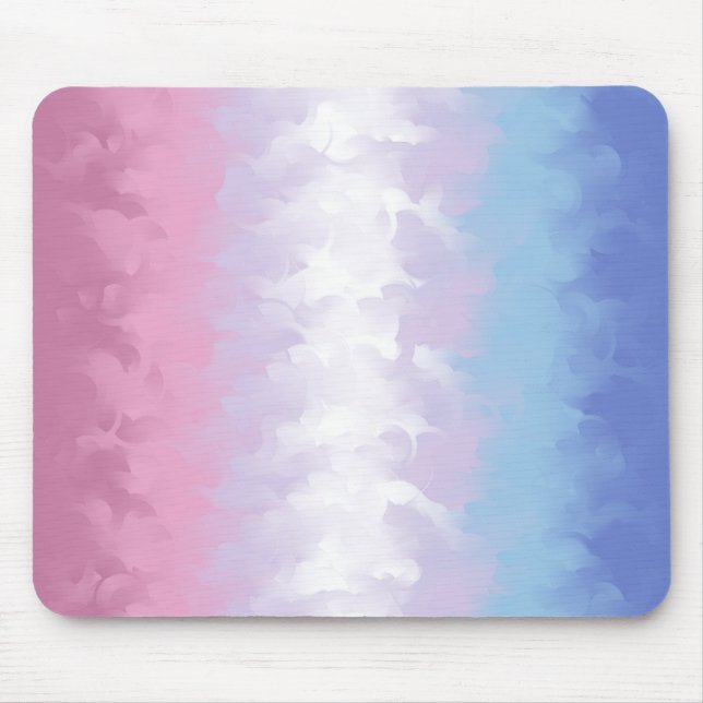 Mousepad Bandeira do Orgulho Bigênero Boho Pastel Abstrata  (Frente)