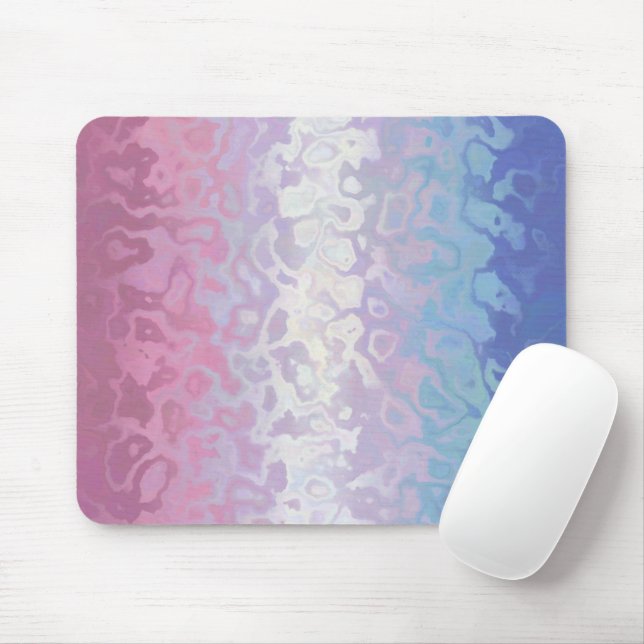 Mousepad Bandeira do Orgulho Bigênero Trippy Ripply Groovy  (Com mouse)