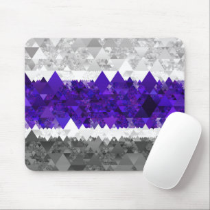 Mousepad Bandeira do Orgulho Boho Geométrico Mod Retro Grey