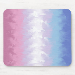 Mousepad Bandeira do Orgulho Boho Pastel Fluffy Abstrato Bi