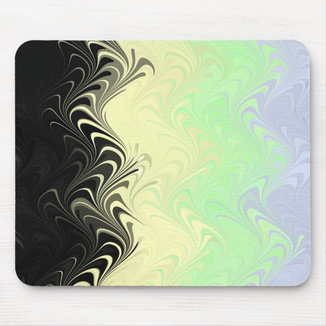 Mousepad Bandeira do Orgulho Cassgender Abstrata Marmorizad (Frente)
