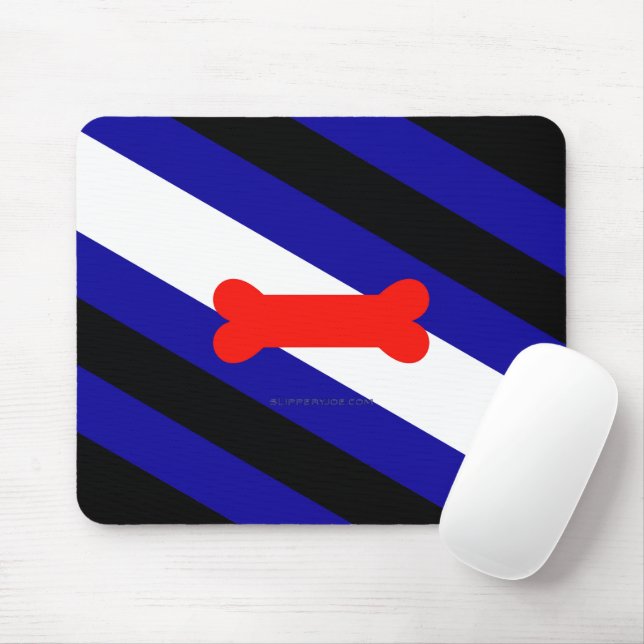Mousepad Bandeira do orgulho do brincar de cachorrinho da S (Com mouse)