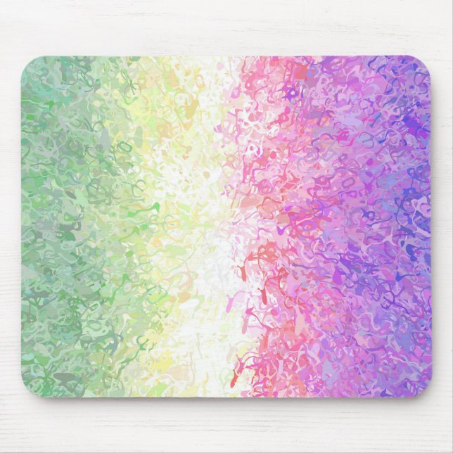Mousepad Bandeira do Orgulho Genderdoe Abstrata Boho Trippy (Frente)