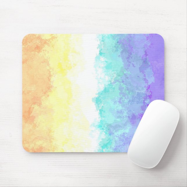 Mousepad Bandeira do Orgulho Genderfaun Abstrato Boho Redem (Com mouse)