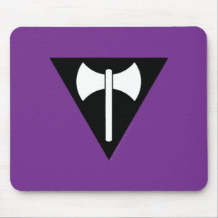 Mousepad Bandeira do Orgulho Lésbico SlipperyJoe's Labrys m