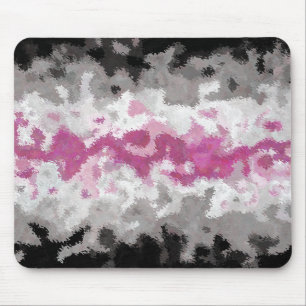 Mousepad Bandeira do Orgulho Librafeminino Abstrato Marmori
